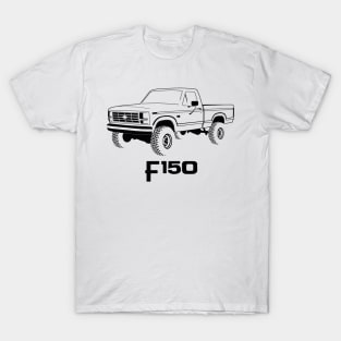 1980-1986 F150 Black Print T-Shirt